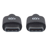 Manhattan 354882 USB-kabel USB 2.0 3 m USB C Sort
