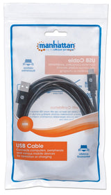 Manhattan 354936 USB-kabel USB 2.0 3 m USB C USB A Sort