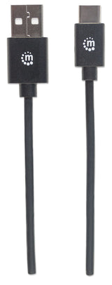 Manhattan 354936 USB-kabel USB 2.0 3 m USB C USB A Sort