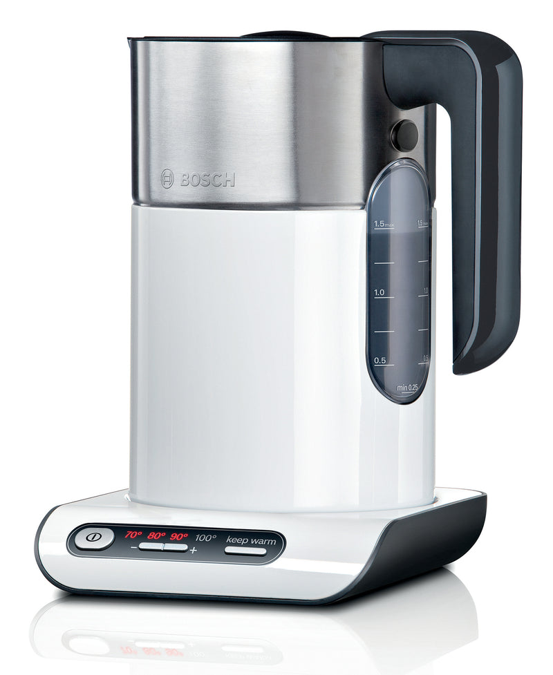 Bosch TWK8611P elkedel 1,5 L 2400 W Anthracit, Rustfrit stål, Hvid