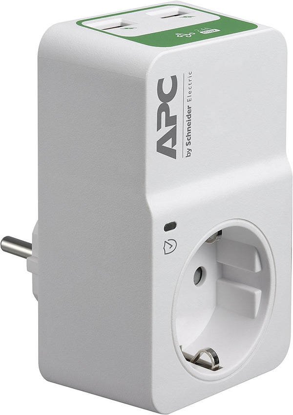 APC PM1WU2-GR overspændingsbeskytter Hvid 1 AC stikkontakt(er) 230 V
