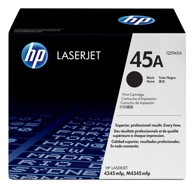 HP 45A Black Original LaserJet Toner Cartridge tonerpatron 1 stk