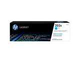 HP 203X High Yield Cyan Original LaserJet Toner Cartridge tonerpatron 1 stk Blå