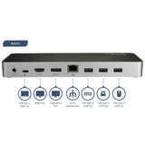 StarTech.com DK30CHDPPDUE dockingstation Ledningsført USB 3.2 Gen 1 (3.1 Gen 1) Type-C Sort, Sølv