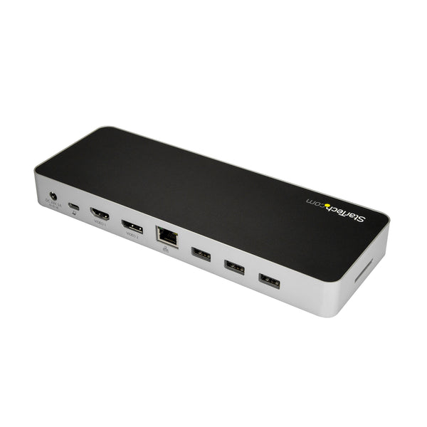 StarTech.com DK30CHDPPDUE dockingstation Ledningsført USB 3.2 Gen 1 (3.1 Gen 1) Type-C Sort, Sølv