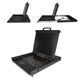 StarTech.com RKCONS1701 rack-konsol 43,2 cm (17") 1280 x 1024 pixel Stål 1U