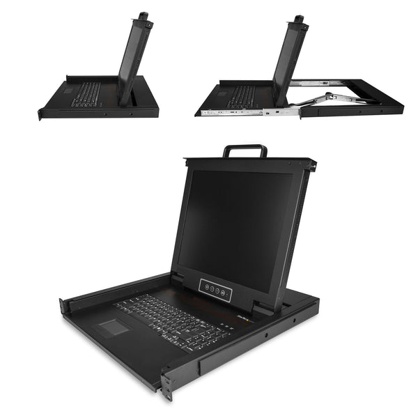 StarTech.com RKCONS1701 rack-konsol 43,2 cm (17") 1280 x 1024 pixel Stål 1U
