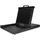 StarTech.com RKCONS1708K rack-konsol 43,2 cm (17") 1280 x 1024 pixel Stål Sort 1U