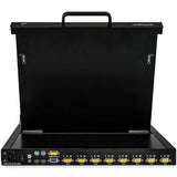 StarTech.com RKCONS1708K rack-konsol 43,2 cm (17") 1280 x 1024 pixel Stål Sort 1U