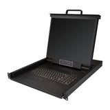 StarTech.com RKCONS1901 rack-konsol 48,3 cm (19") 1280 x 1024 pixel Stål Sort 1U