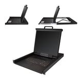 StarTech.com RKCONS1901 rack-konsol 48,3 cm (19") 1280 x 1024 pixel Stål Sort 1U