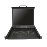 StarTech.com RKCONS1908K rack-konsol 48,3 cm (19") 1280 x 1024 pixel Stål Sort 1U