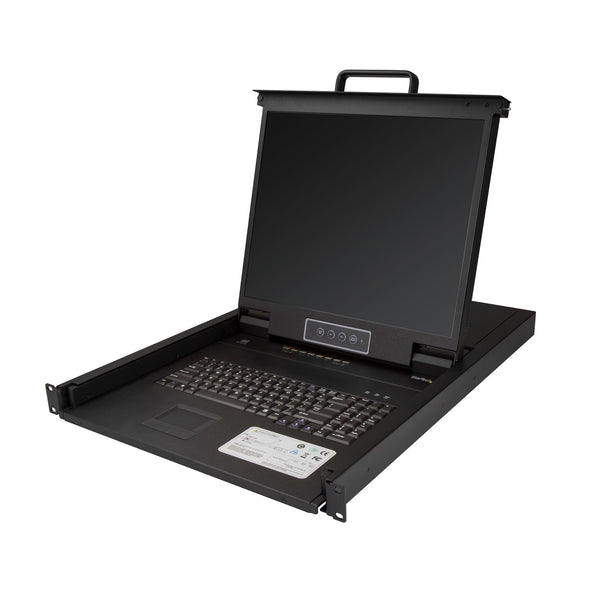 StarTech.com RKCONS1908K rack-konsol 48,3 cm (19") 1280 x 1024 pixel Stål Sort 1U
