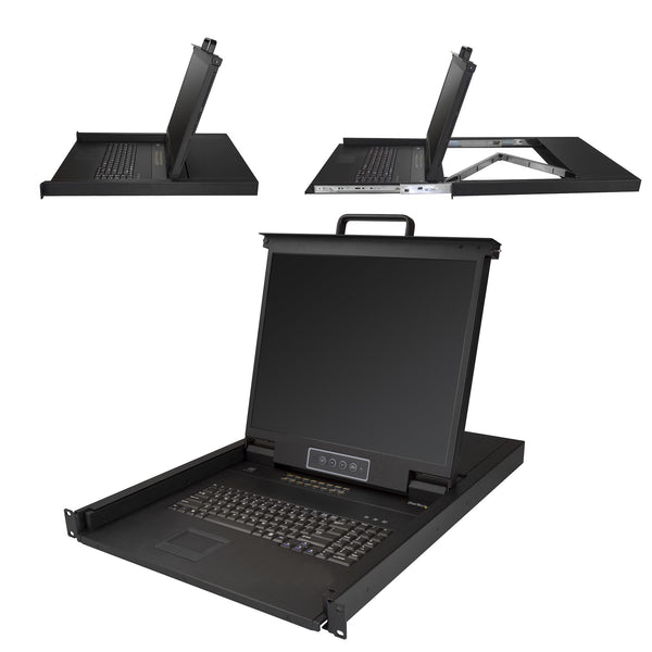 StarTech.com RKCONS1916K rack-konsol 48,3 cm (19") 1280 x 1024 pixel Sort 1U