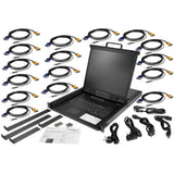 StarTech.com RKCONS1916K rack-konsol 48,3 cm (19") 1280 x 1024 pixel Sort 1U