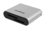 Kingston Technology Workflow SD Reader kortlæser USB 3.2 Gen 1 (3.1 Gen 1) Type-C Sort, Sølv
