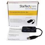 StarTech.com ST4300MINU3B interface hub USB 3.2 Gen 1 (3.1 Gen 1) Type-A 5000 Mbit/s Sort