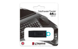 Kingston Technology DataTraveler Exodia USB-nøgle 64 GB USB Type-A 3.2 Gen 1 (3.1 Gen 1) Sort, Turkis