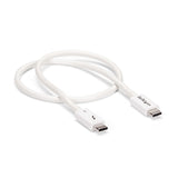 StarTech.com TBLT34MM50CW Thunderbolt kabel 0,5 m 40 Gbit/sek. Hvid