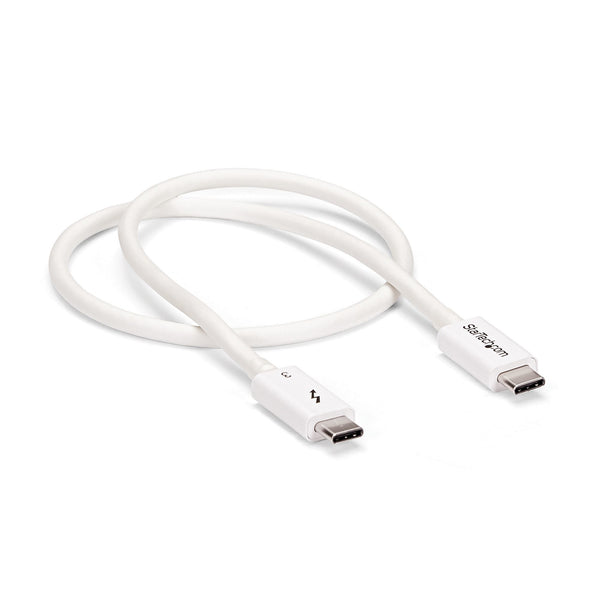 StarTech.com TBLT34MM50CW Thunderbolt kabel 0,5 m 40 Gbit/sek. Hvid