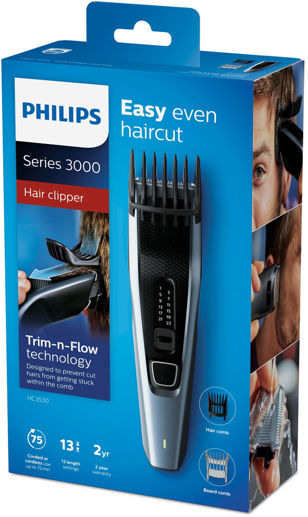 Philips 3000 series HC3530/15 skæg- og hårtrimmer Sort, Blå 13 Nikkel-Metalhydrid (NiMH)
