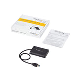 StarTech.com USB32DP24K60 USB grafisk adapter 4096 x 2160 pixel Sort