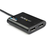 StarTech.com USB32DP24K60 USB grafisk adapter 4096 x 2160 pixel Sort