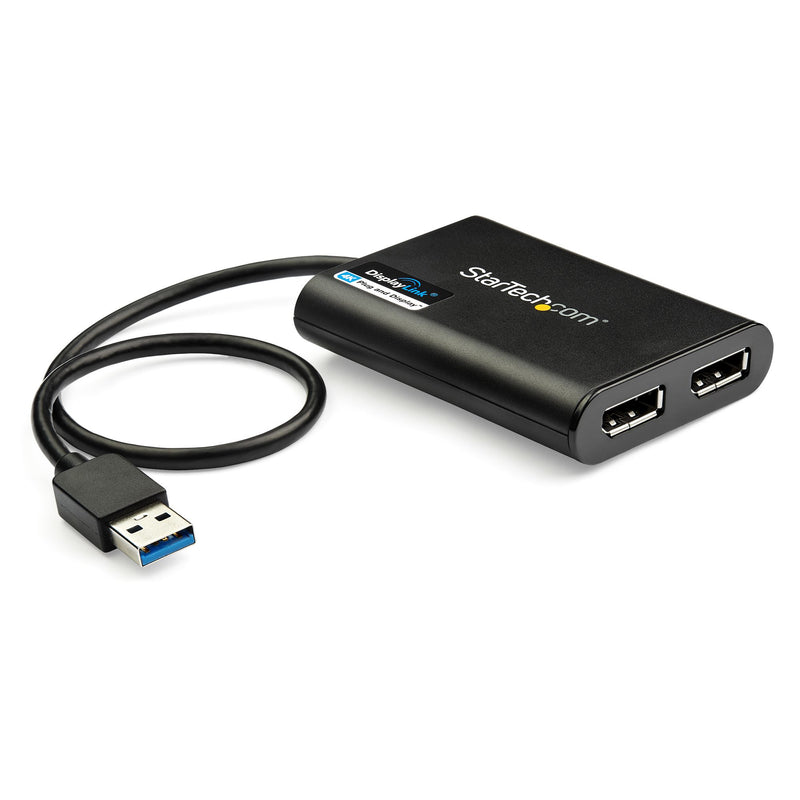 StarTech.com USB32DP24K60 USB grafisk adapter 4096 x 2160 pixel Sort