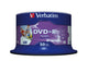 Verbatim DVD+R Wide Inkjet Printable No ID Brand 4,7 GB 50 stk