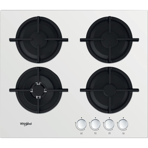 Whirlpool AKT 625/WH Sort, Hvid Indbygget 60 cm Gaskomfur 4 zone(s)