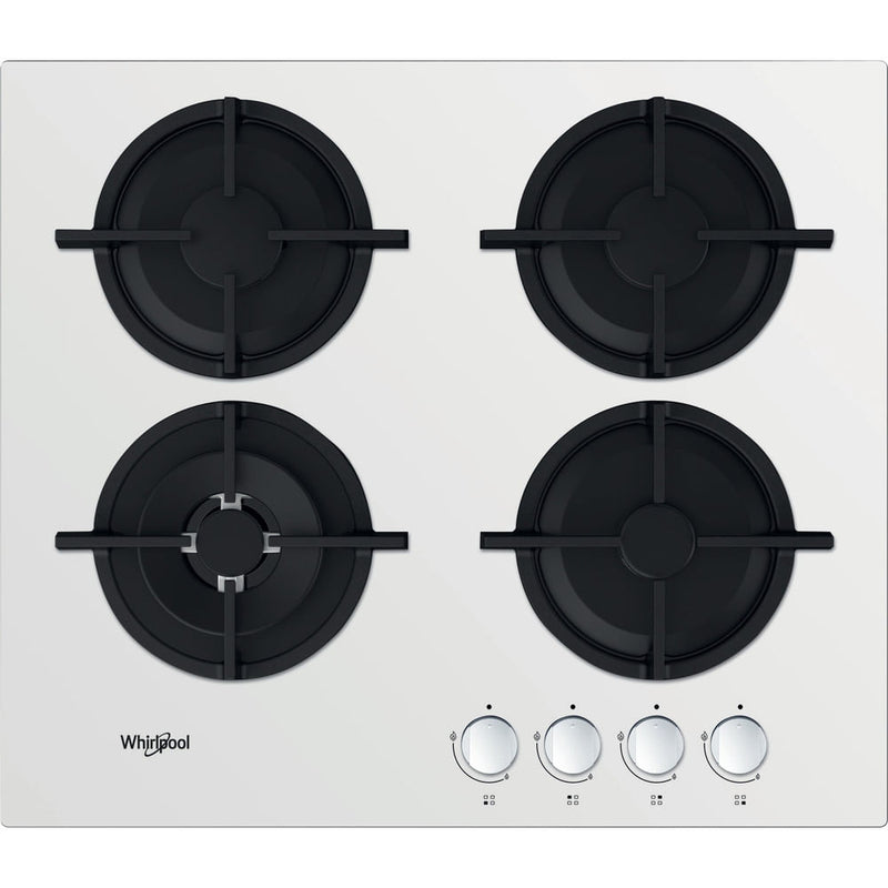 Whirlpool AKT 625/WH Sort, Hvid Indbygget 60 cm Gaskomfur 4 zone(s)