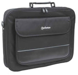 Manhattan 421560 taske og etui til laptop 43,2 cm (17") Mappe Sort