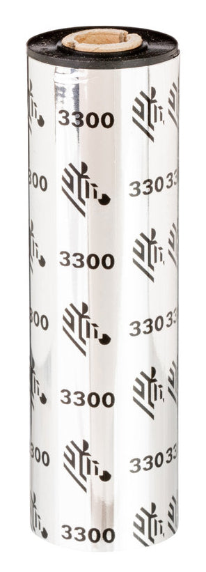 Zebra 3300 Wax/ Resin varmebånd 74 m Sort