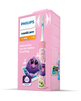 Philips Sonicare For Kids HX6352/42 elektrisk tandbørste Barn Sonisk tandbørste Lyserød