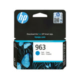 HP 963 Cyan Original Ink Cartridge blækpatron 1 stk Standard udbytte Blå