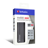Verbatim Vx500 480 GB USB Type-C 3.2 Gen 2 (3.1 Gen 2) Sølv