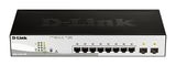 D-Link DGS-1210-10P Administreret L2 Gigabit Ethernet (10/100/1000) Strøm over Ethernet (PoE) 1U Sort