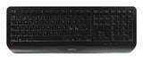 CHERRY JD-7000PN-2 tastatur Mus inkluderet Hjemme/kontor RF trådløst QWERTY Nordisk Sort
