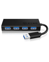 ICY BOX IB-AC6104-B USB 3.2 Gen 1 (3.1 Gen 1) Type-A 5000 Mbit/s Sort
