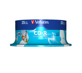 Verbatim CD-R AZO Wide Inkjet Printable 700 MB 52x 25 stk