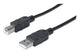 Manhattan 337779 USB-kabel USB 2.0 5 m USB A USB B Sort