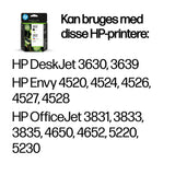HP 302 2-pack Black/Tri-colour Original Ink Cartridges blækpatron 2 stk Standard udbytte Sort, Blå, Magenta, Gul