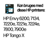 HP 303 Tri-color Original Ink Cartridge blækpatron 1 stk Standard udbytte Blå, Magenta, Gul