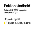 HP 203A Yellow Original LaserJet Toner Cartridge tonerpatron 1 stk