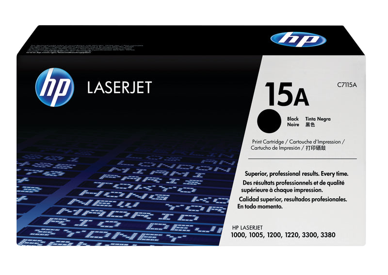 HP 15A Black Original LaserJet Toner Cartridge tonerpatron 1 stk