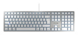 CHERRY KC 6000 SLIM FOR MAC tastatur Kontor USB QWERTZ Tysk Sølv