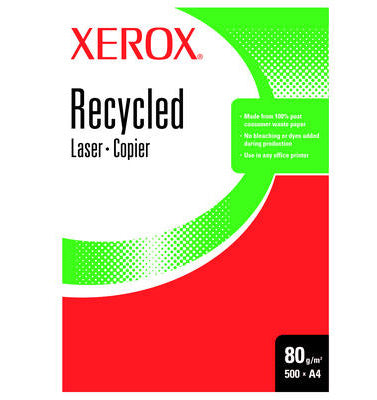 Xerox Recycled Paper A4, White printpapir