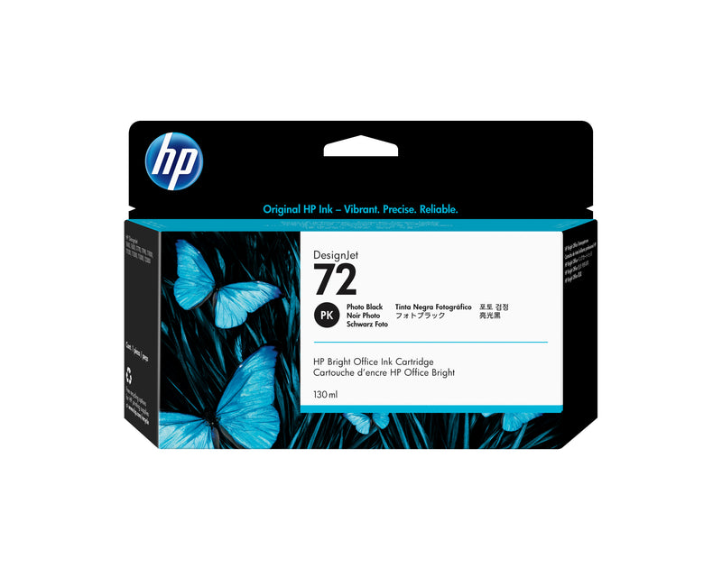 HP 72 130-ml Photo Black DesignJet Ink Cartridge printhoved Termisk inkjet
