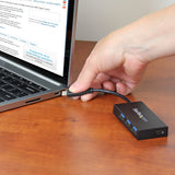 StarTech.com HB30C3A1CFB interface hub USB 3.2 Gen 1 (3.1 Gen 1) Type-C 5000 Mbit/s Sort