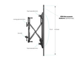 Multibrackets 4122 skærmbeslag til skiltning 165,1 cm (65") Sort